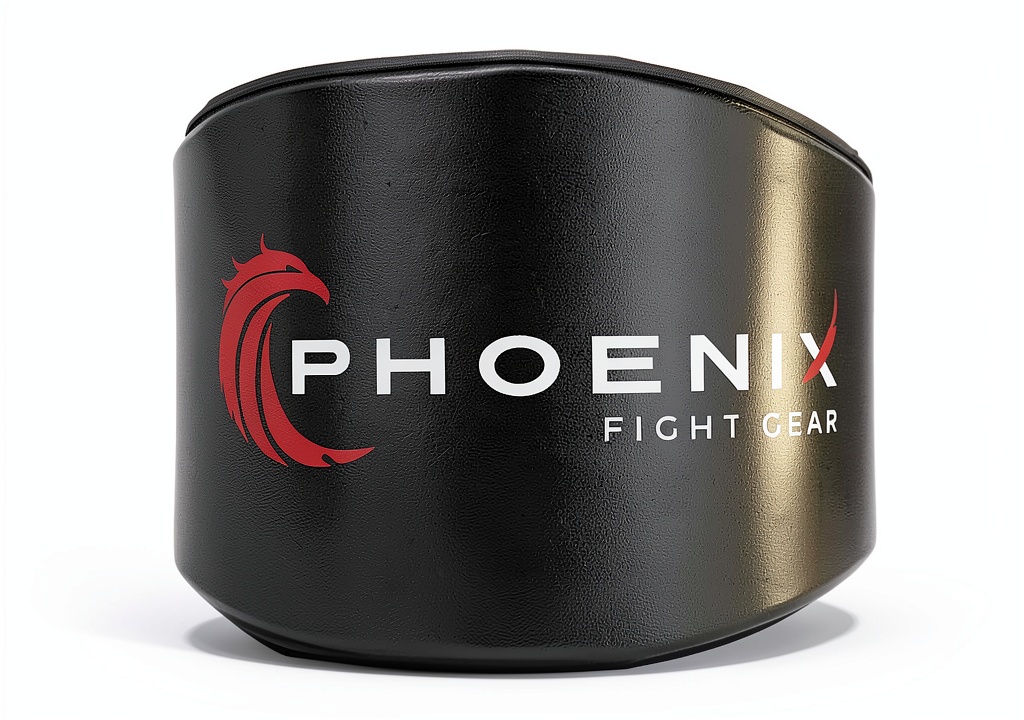 Boxer wearing Phoenix Fight Gear belly protector during sparring