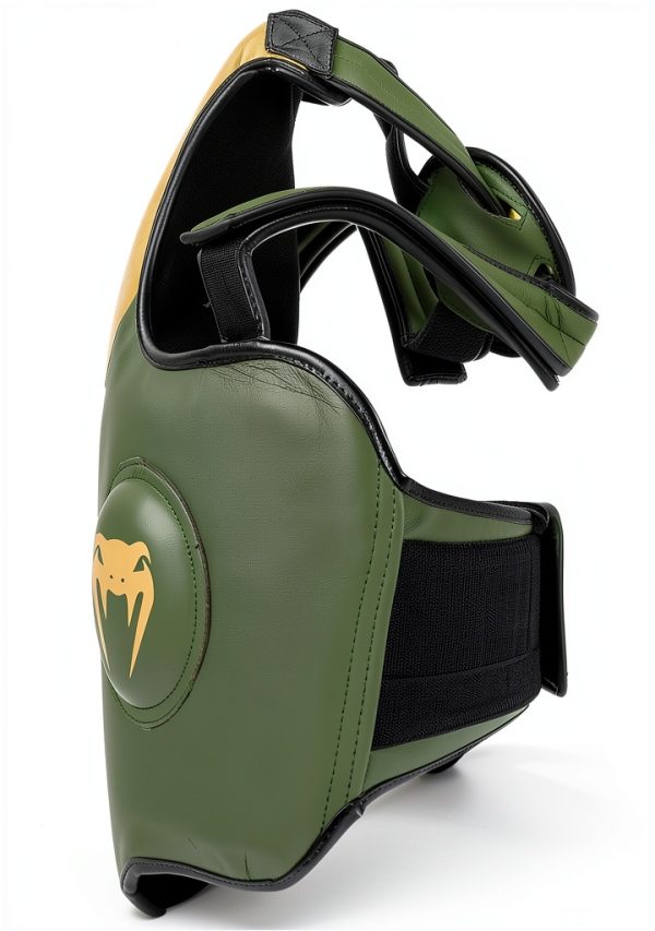 Venum Leather Boxing Body Protector Khaki Gold-3