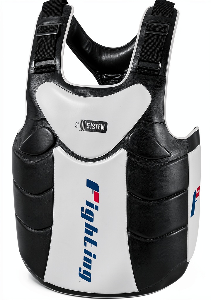 Fighter wearing Fighting Sports Body Protector in a gym