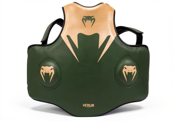 Venum Leather Boxing Body Protector Khaki Gold-0